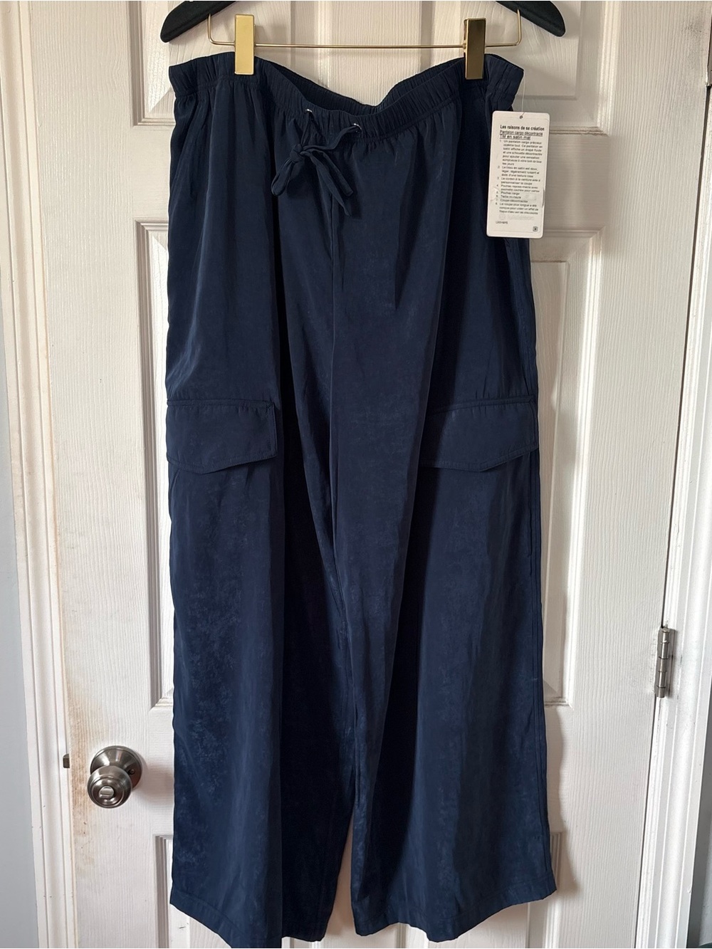 lululemon athletica Navy Wide-Leg Cargo Pants